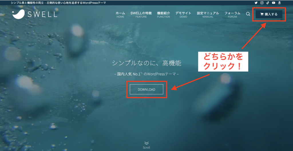 SWELL公式サイト